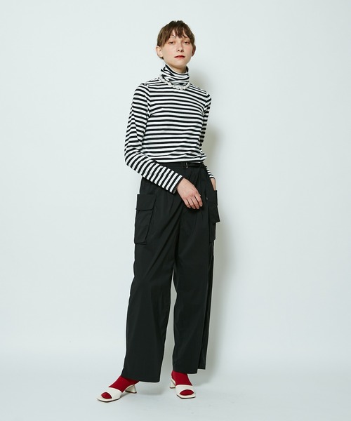 CIAOPANIC（チャオパニック）の「ワイドカーゴパンツ（カーゴパンツ・レディース・ブラック/オリーブ・SMALL/MEDIUM）」の9枚目の写真