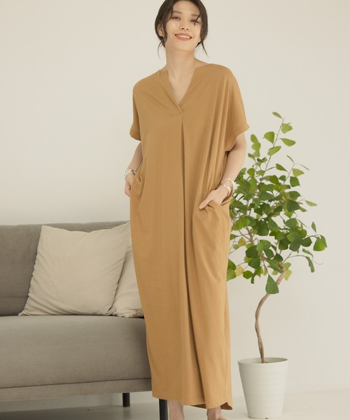 BAYFLOW(ベイフロー)の「バックコンシャスワンピース(ワンピース・レディース・ブラック/カーキ/キャメル・FREE)」の8枚目の写真