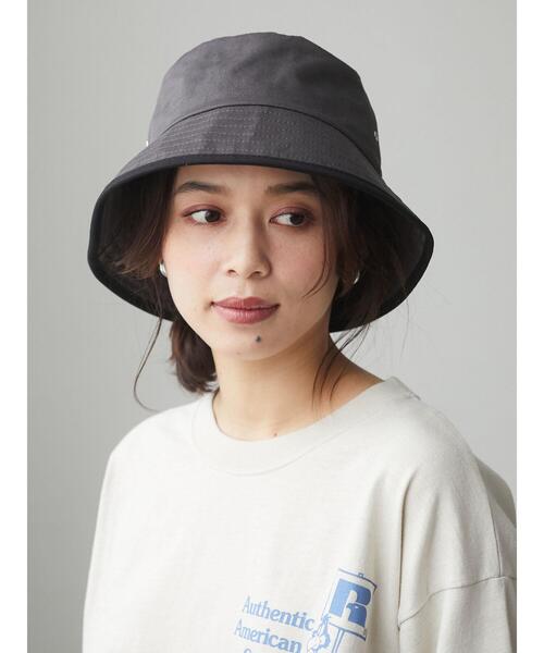 Green Parks(グリーンパークス)の「・パイピングカラーツイルバケットハット*(キャップ・レディース・チャコールグレー/ブラック/ベージュ/ブラウン・FREE)」の11枚目の写真