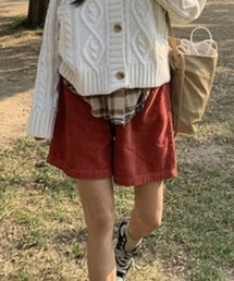 KOR | コーデュロイ カラーショートパンツ(その他パンツ)