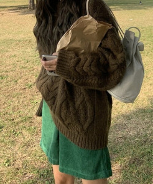 KOR（ケーオーアール）の「コーデュロイ カラーショートパンツ（その他パンツ・レディース・グリーン/レッド・S/M/L/XL）」の6枚目の写真