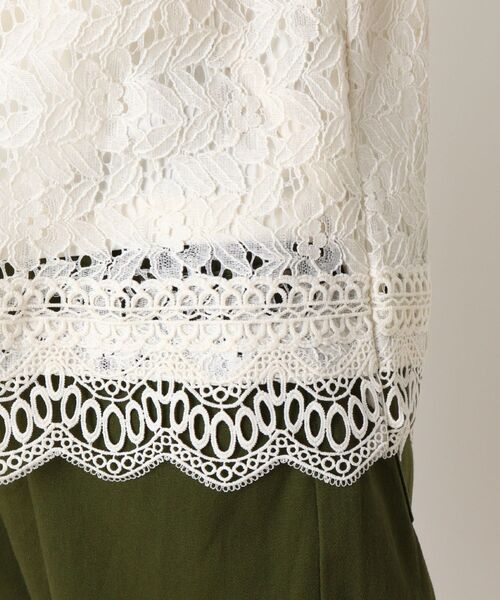 SHOO・LA・RUE（シューラルー）の「◆総レースブラウス（シャツ/ブラウス・レディース・アイボリー/ダークネイビー・02/03/04）」の6枚目の写真