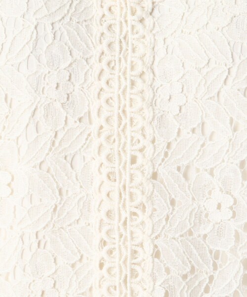 SHOO・LA・RUE（シューラルー）の「◆総レースブラウス（シャツ/ブラウス・レディース・アイボリー/ダークネイビー・02/03/04）」の10枚目の写真