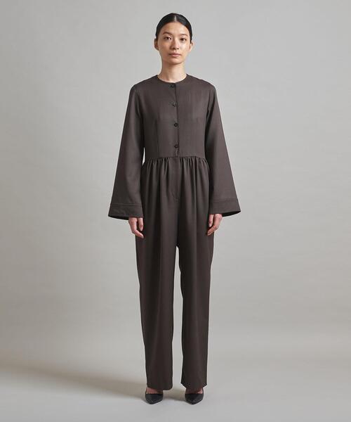 LOEFF（ロエフ）の「＜LOEFF（ロエフ）＞W ツイル オールインワン†◆（つなぎ/オールインワン・レディース・ネイビー/ダークブラウン・1/0）」の2枚目の写真