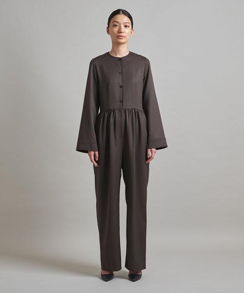 LOEFF（ロエフ）の「＜LOEFF（ロエフ）＞W ツイル オールインワン†◆（つなぎ/オールインワン・レディース・ネイビー/ダークブラウン・1/0）」の3枚目の写真