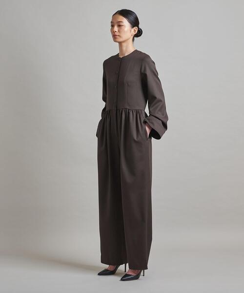 LOEFF（ロエフ）の「＜LOEFF（ロエフ）＞W ツイル オールインワン†◆（つなぎ/オールインワン・レディース・ネイビー/ダークブラウン・1/0）」の4枚目の写真