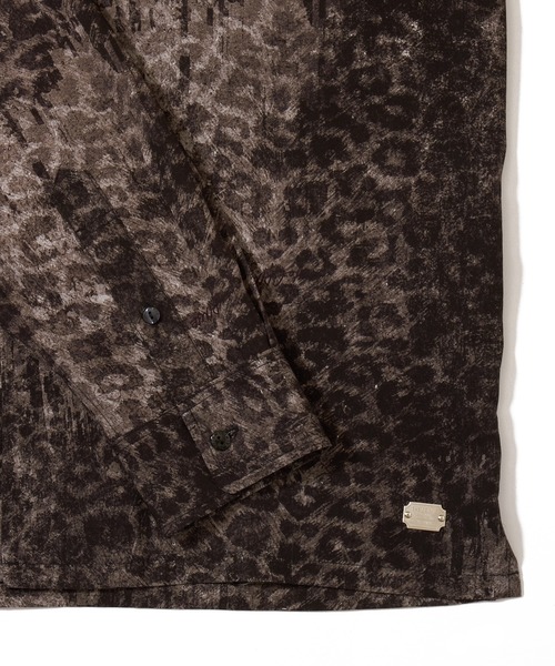CRIMIE(クライミー)の「NOISE LEOPARD LONG SLEEVE SHIRT(シャツ/ブラウス・メンズ・ブルー/ブラック・L/S/M/XL/XXL)」の7枚目の写真