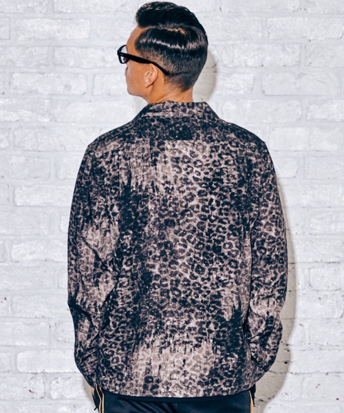 CRIMIE(クライミー)の「NOISE LEOPARD LONG SLEEVE SHIRT(シャツ/ブラウス・メンズ・ブルー/ブラック・L/S/M/XL/XXL)」の12枚目の写真