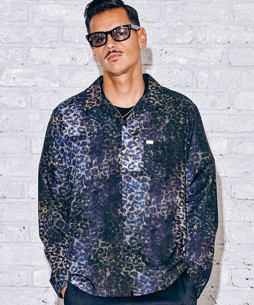 CRIMIE(クライミー)の「NOISE LEOPARD LONG SLEEVE SHIRT(シャツ/ブラウス・メンズ・ブルー/ブラック・L/S/M/XL/XXL)」の21枚目の写真