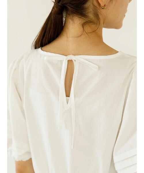 koe（コエ）の「ボリューム袖チュニックブラウス*（シャツ/ブラウス・レディース・ホワイト/ブルー系その他7/ライトベージュ/ネイビー・FREE）」の14枚目の写真