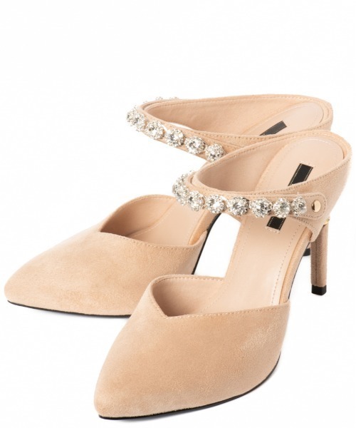 店舗限定品 セール 21aw新作 R E ジュエリーストラップ2wayミュール パンプス R E アールアンドイー のファッション オンラインストア売り出し Industrys Ir