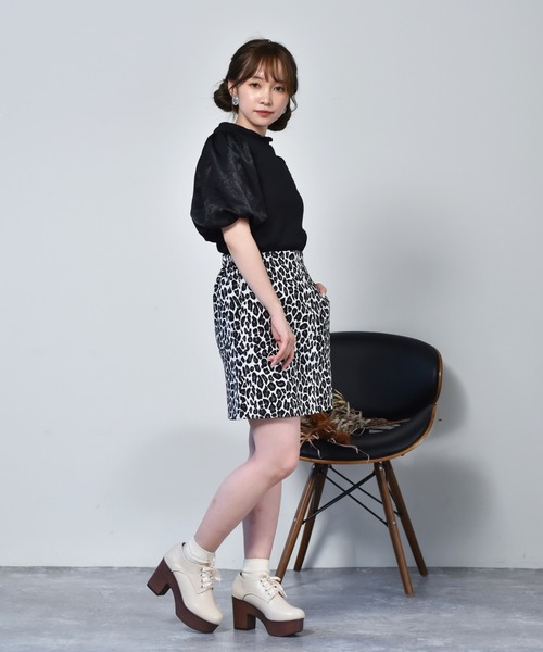 ems excite（エムズエキサイト）の「ゴブランミニスカート（スカート・レディース・ブラウン系その他/アニマル/ブラック系その他・FREE）」の10枚目の写真