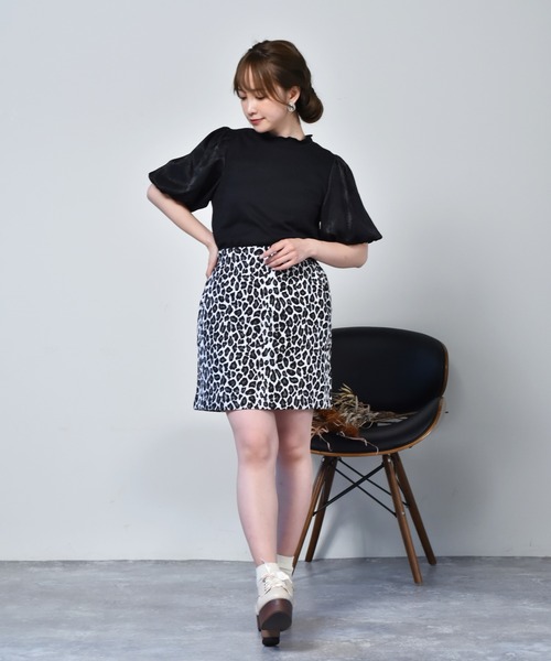 ems excite（エムズエキサイト）の「ゴブランミニスカート（スカート・レディース・ブラウン系その他/アニマル/ブラック系その他・FREE）」の11枚目の写真
