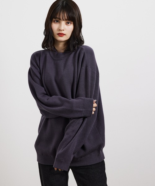 JUNRED（ジュンレッド）の「カシミヤブレンドミラノリブモックネック（ニット/セーター・メンズ・ブラック/ベージュ/グレー・S/M/L）」の15枚目の写真