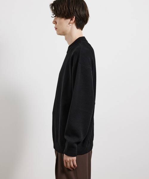 JUNRED（ジュンレッド）の「カシミヤブレンドミラノリブモックネック（ニット/セーター・メンズ・ブラック/ベージュ/グレー・S/M/L）」の12枚目の写真