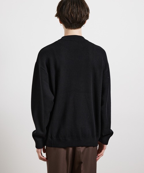 JUNRED（ジュンレッド）の「カシミヤブレンドミラノリブモックネック（ニット/セーター・メンズ・ブラック/ベージュ/グレー・S/M/L）」の9枚目の写真