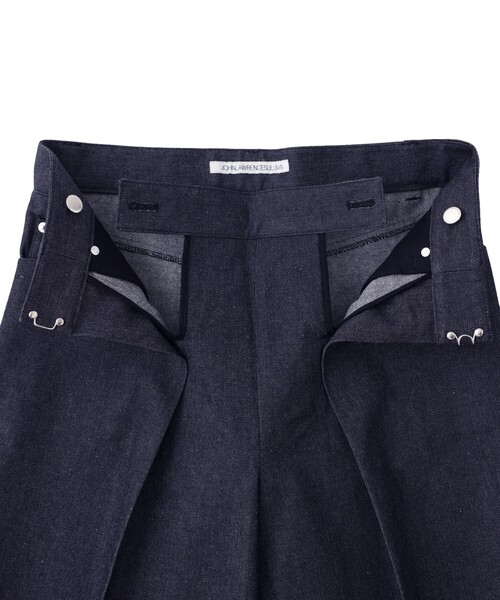 【ジョンローレンスサリバン】RIGID DENIM WIDE PANTS JOHNLAWRENCESULLIVAN - RIGID DENIM WIDE PANTS