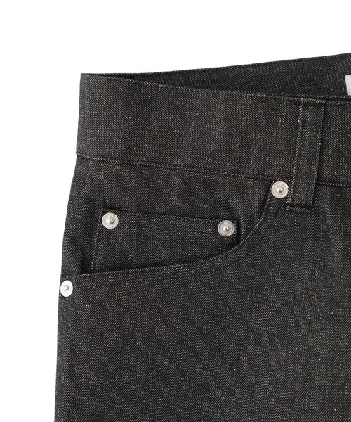 JOHN LAWRENCE SULLIVAN（ジョンローレンスサリバン）の「RIGID DENIM WIDE PANTS（デニムパンツ・メンズ・ブラック/インディゴブルー・44/46/42/48）」の9枚目の写真