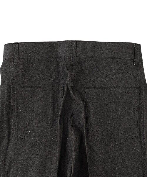 JOHN LAWRENCE SULLIVAN（ジョンローレンスサリバン）の「RIGID DENIM WIDE PANTS（デニムパンツ・メンズ・ブラック/インディゴブルー・44/46/42/48）」の5枚目の写真