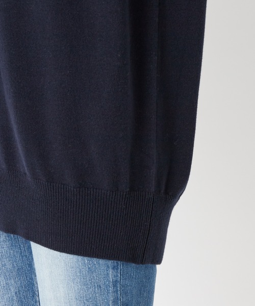 RIVE DROITE(リヴドロワ)の「深めのVネックですっきりとした印象に コットンアクリル深Vネックニット(ニット/セーター・レディース・アイボリー/ネイビー・FREE)」の19枚目の写真