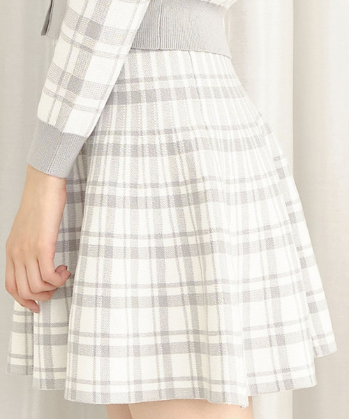 TITTY&CO.(ティティーアンドコー)の「【TITTY&CO.】★チェックジャガードフレアスカート(スカート・レディース・ブラック/ライトブルー/レッド・FREE)」の10枚目の写真