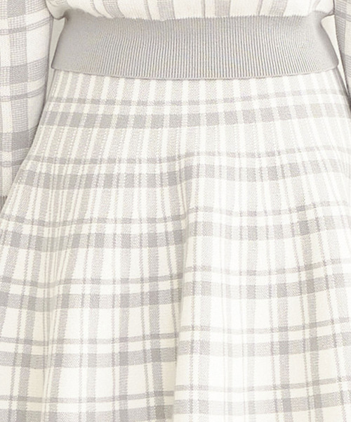 TITTY&CO.(ティティーアンドコー)の「【TITTY&CO.】★チェックジャガードフレアスカート(スカート・レディース・ブラック/ライトブルー/レッド・FREE)」の11枚目の写真