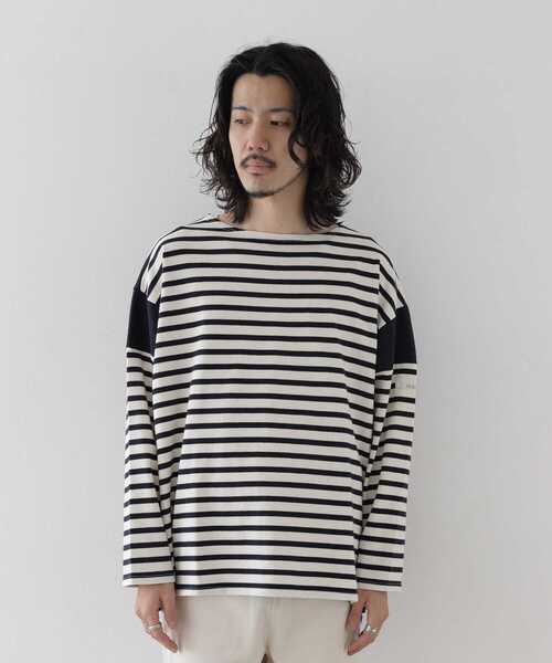 CAL O LINE（キャルオーライン）の「CAL O LINE　BANDANA BASQUE BORDER T-SHIRTS（Tシャツ/カットソー・メンズ・ネイビー・LARGE/MEDIUM）」の14枚目の写真