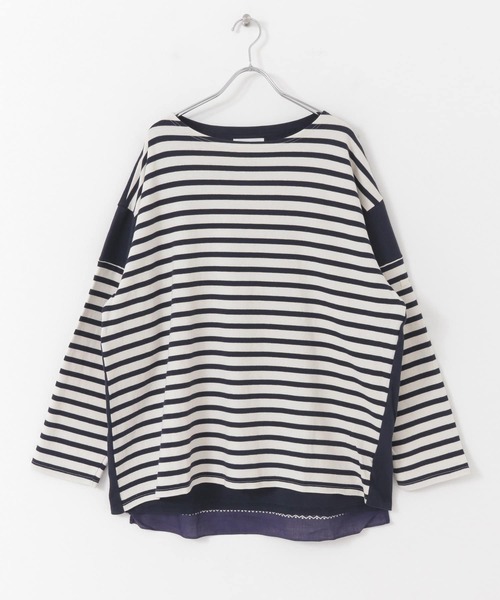 CAL O LINE（キャルオーライン）の「CAL O LINE　BANDANA BASQUE BORDER T-SHIRTS（Tシャツ/カットソー・メンズ・ネイビー・LARGE/MEDIUM）」の7枚目の写真