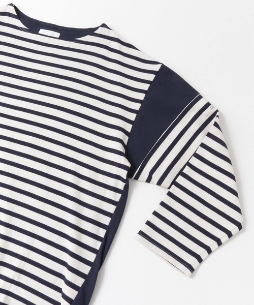 CAL O LINE（キャルオーライン）の「CAL O LINE　BANDANA BASQUE BORDER T-SHIRTS（Tシャツ/カットソー・メンズ・ネイビー・LARGE/MEDIUM）」の8枚目の写真