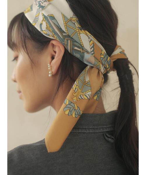 Green　Parks（グリーンパークス）の「トリップ柄スカーフ＊（ストール/ショール・レディース・ベージュ・FREE）」の10枚目の写真