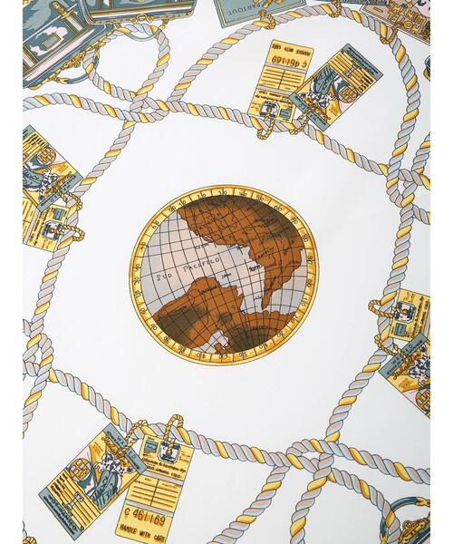 Green　Parks（グリーンパークス）の「トリップ柄スカーフ＊（ストール/ショール・レディース・ベージュ・FREE）」の5枚目の写真