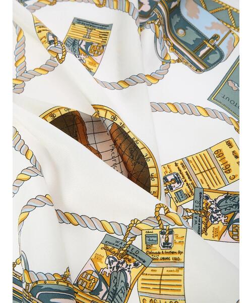 Green　Parks（グリーンパークス）の「トリップ柄スカーフ＊（ストール/ショール・レディース・ベージュ・FREE）」の3枚目の写真