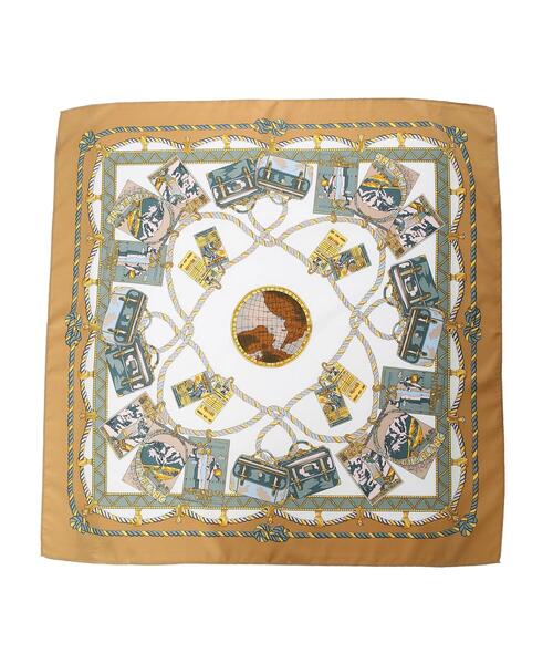 Green　Parks（グリーンパークス）の「トリップ柄スカーフ＊（ストール/ショール・レディース・ベージュ・FREE）」の2枚目の写真