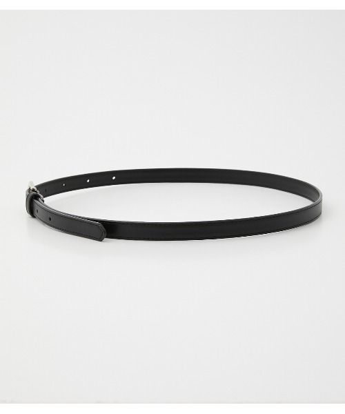 AZUL by moussy（アズールバイマウジー）の「NARROW METAL BELT / ナローメタルベルト（ベルト・レディース・ブラック/ベージュ・FREE）」の8枚目の写真