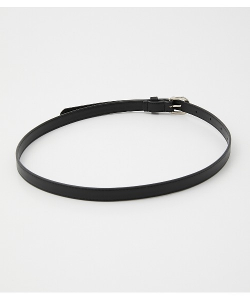 AZUL by moussy（アズールバイマウジー）の「NARROW METAL BELT / ナローメタルベルト（ベルト・レディース・ブラック/ベージュ・FREE）」の9枚目の写真