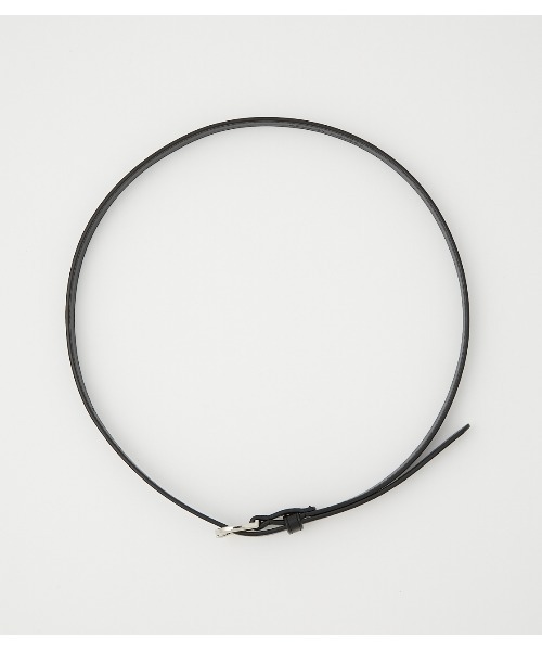 AZUL by moussy（アズールバイマウジー）の「NARROW METAL BELT / ナローメタルベルト（ベルト・レディース・ブラック/ベージュ・FREE）」の10枚目の写真