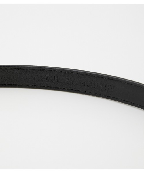 AZUL by moussy（アズールバイマウジー）の「NARROW METAL BELT / ナローメタルベルト（ベルト・レディース・ブラック/ベージュ・FREE）」の12枚目の写真