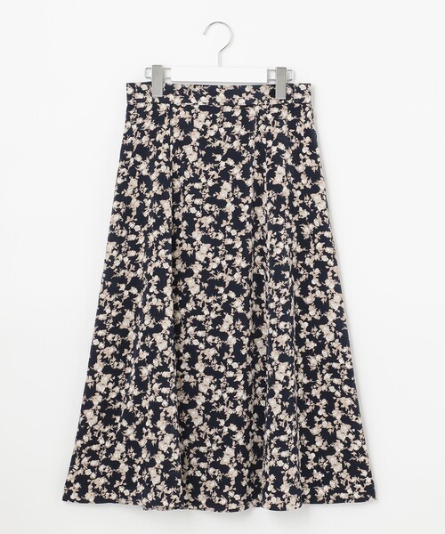 J.PRESS Ladies(J.プレス レディス)の「【洗える】ポリエステル ピーチサテンフラワープリント スカート(スカート・レディース・ネイビー系5・XS/S/XXS)」の11枚目の写真