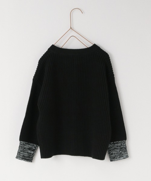 LOWRYS FARM（ローリーズファーム）の「ニットチャイナカーディガン　955169（カーディガン/ボレロ・キッズ・ブラック/グレー/ベージュ・110cm/120cm/130cm）」の9枚目の写真