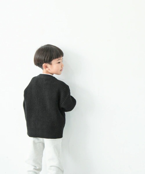 LOWRYS FARM（ローリーズファーム）の「ニットチャイナカーディガン　955169（カーディガン/ボレロ・キッズ・ブラック/グレー/ベージュ・110cm/120cm/130cm）」の14枚目の写真