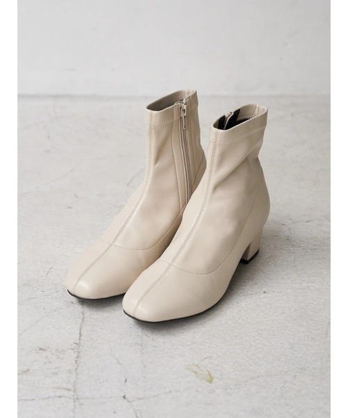 earth music&ecology（アースミュージックアンドエコロジー）の「ORiental TRaffic ストレッチブーツ（ブーツ・レディース・アイボリー/ブラック/ダークブラウン・S/M/L）」の7枚目の写真