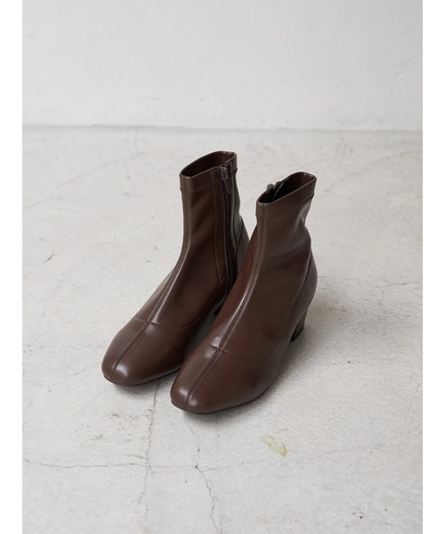 earth music&ecology（アースミュージックアンドエコロジー）の「ORiental TRaffic ストレッチブーツ（ブーツ・レディース・アイボリー/ブラック/ダークブラウン・S/M/L）」の9枚目の写真