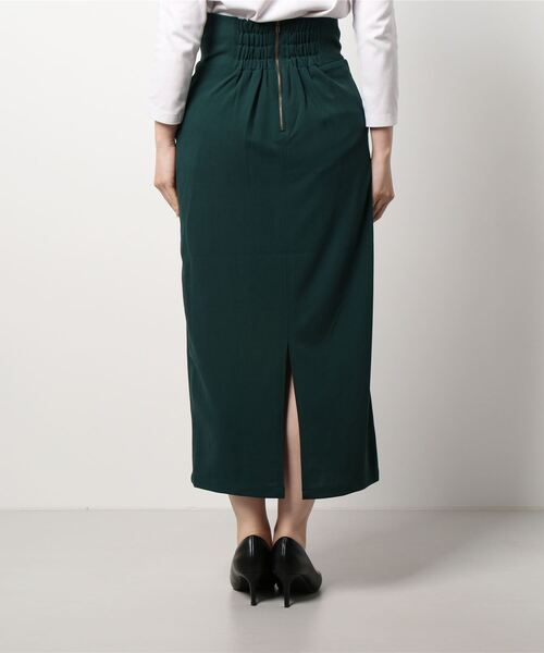 Shelly island（シェリーアイランド）の「ハイウエストロングナロースカート（スカート・レディース・ライトグリーン/レッド/グリーン/オレンジ/ブラック・M）」の7枚目の写真