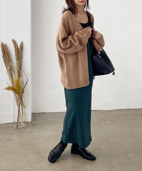 Shelly island（シェリーアイランド）の「ハイウエストロングナロースカート（スカート・レディース・ライトグリーン/レッド/グリーン/オレンジ/ブラック・M）」の18枚目の写真