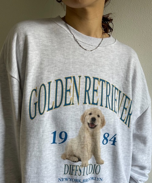 wee9s（ウィークス）の「vintage like over size wanwan sweat / ヴィンテージライクオーバーサイズワンワンスウェット（スウェット・レディース・グレー・FREE）」の19枚目の写真