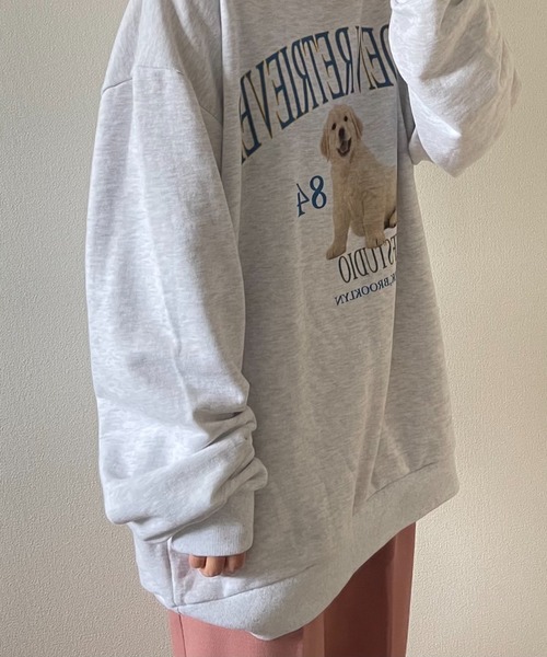 vintage like over size wanwan sweat / ヴィンテージライク