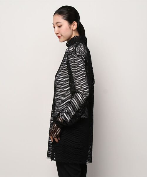 MIDWEST（ミッドウエスト）の「603 MESH TURTLENECK（Tシャツ/カットソー・レディース・ブラック・FREE）」の2枚目の写真