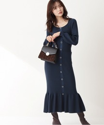 PROPORTION BODY DRESSING | フェイクスエードトリミングマーメイドＫＴＯＰ / 1211240509(ワンピース)