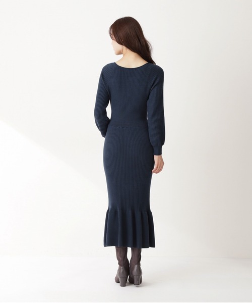 PROPORTION BODY DRESSING（プロポーションボディドレッシング）の「フェイクスエードトリミングマーメイドＫＴＯＰ / 1211240509（ワンピース・レディース・ダークグレー/グリーン/ベージュ・MEDIUM/SMALL）」の9枚目の写真