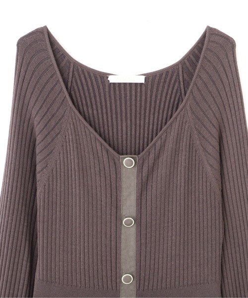 PROPORTION BODY DRESSING（プロポーションボディドレッシング）の「フェイクスエードトリミングマーメイドＫＴＯＰ / 1211240509（ワンピース・レディース・ダークグレー/グリーン/ベージュ・MEDIUM/SMALL）」の16枚目の写真